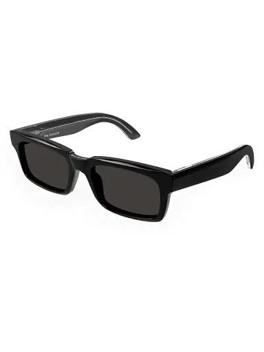 Balenciaga Men's Weekend 55MM Rectangular Sunglasses - Black Dark Grey | Thumbnail 1 Balenciaga Men's Weekend 55MM Rectangular Sunglasses - Black Dark Grey | Thumbnail 1