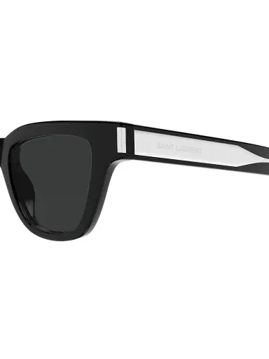 Saint Laurent Men's Naked Wirecore Arrow 47MM Square Sunglasses - Black | Thumbnail 4