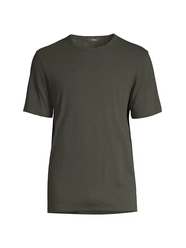Theory Men's Essential Short-Sleeve Cotton T-Shirt - Black