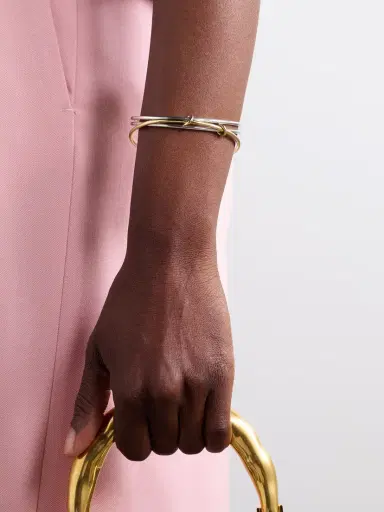 Spinelli Kilcollin Lumin Set Of Three 18-karat Yellow And White Gold Bracelets | Thumbnail 2