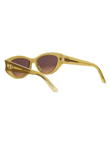 Dior Women's Glow B1I 53MM Oval Lenses - Yellow Brown | Thumbnail 4