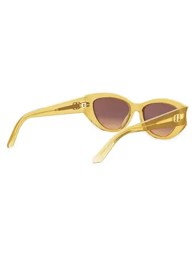 Dior Women's Glow B1I 53MM Oval Lenses - Yellow Brown | Thumbnail 6