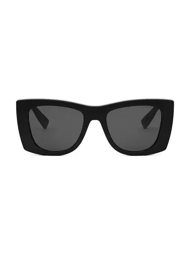 BVLGARI Women's Roma 52MM Butterfly Sunglasses - Grey Black Tan | Thumbnail 2 BVLGARI Women's Roma 52MM Butterfly Sunglasses - Grey Black Tan | Thumbnail 2