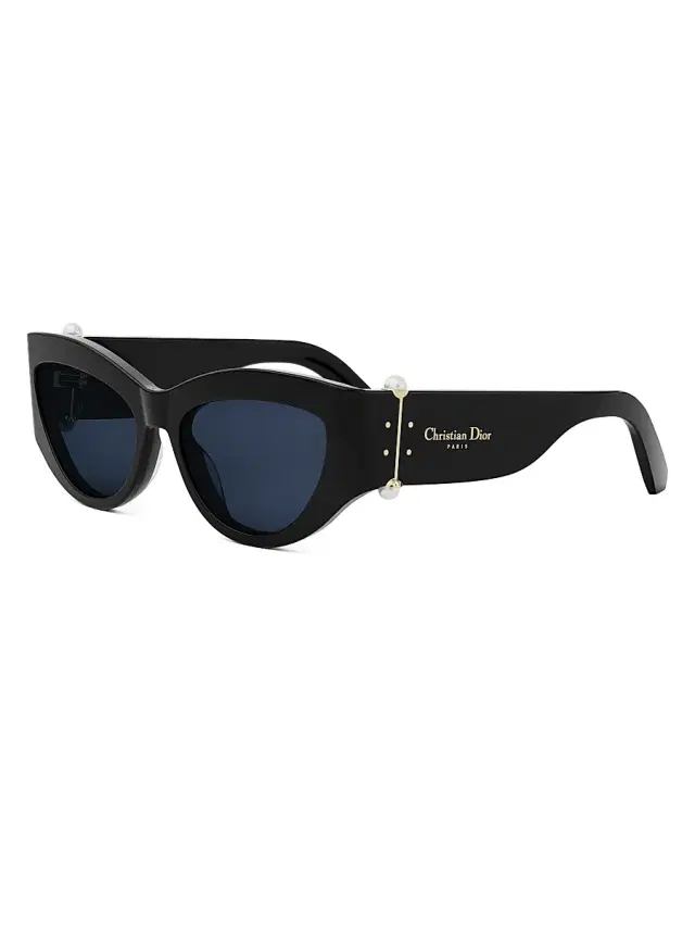 Dior Women's Tribales B1I 55MM Cat-Eye Sunglasses - Black Blue