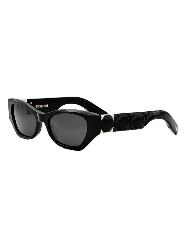 Dior Women's Lady 95.22 B1I Butterfly Sunglasses - Shiny Black Smoke