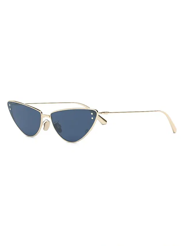 Dior Women's Miss B1U 63MM Butterfly Sunglasses - Shiny Gold Blue