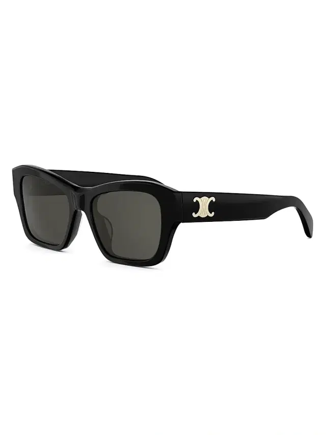 CELINE Women's Triomphe 55MM Square Sunglasses - Black