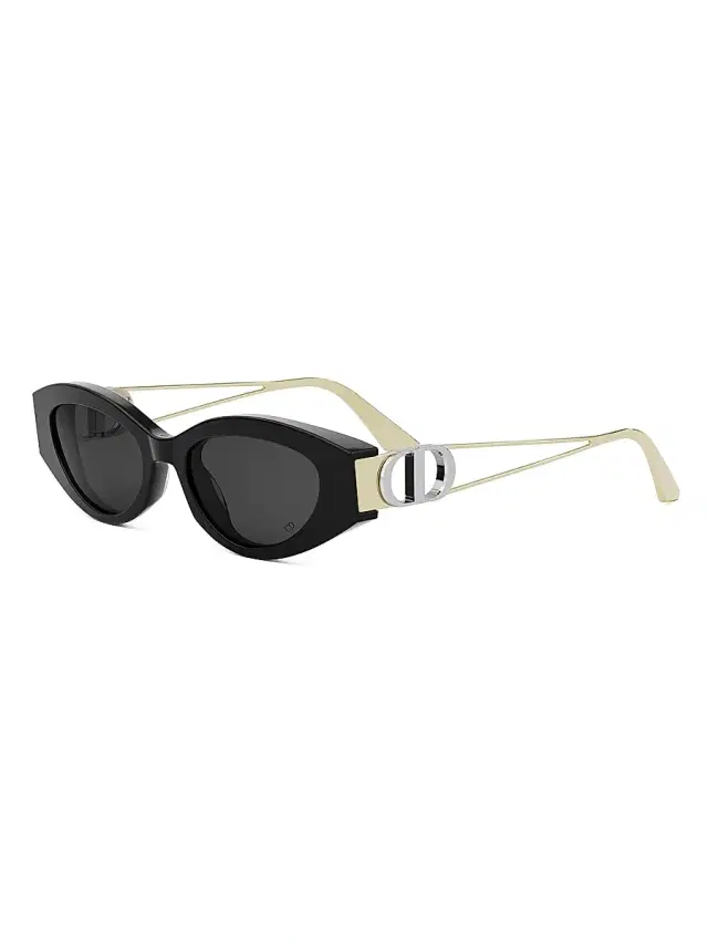 Dior Women's 30Montaigne B6I 51MM Oval Sunglasses - Gold Silver Black