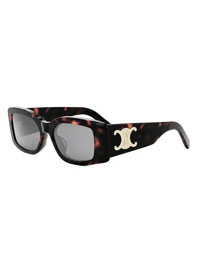 CELINE Women's Triomphe 53MM Rectangular Sunglasses - Dark Havana Smoke