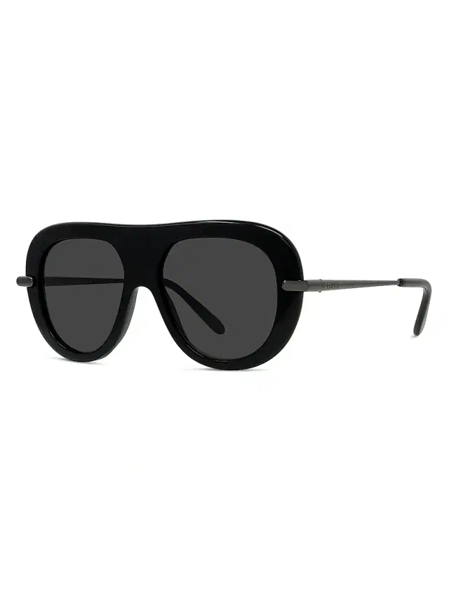 LOEWE Women's Slim 52MM Pilot Sunglasses - Black