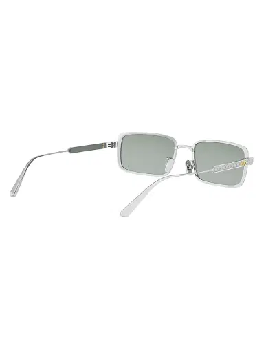 Dior Women's Cannage S2U 55MM Rectangular Sunglasses - Silver Grey | Thumbnail 6