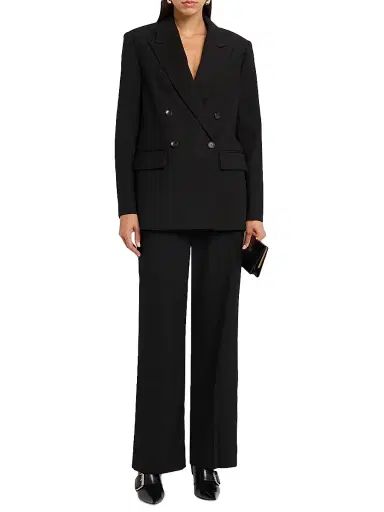 A.L.C. Women's Calla Oversized Double-Breasted Blazer - Black - Size 14 | Thumbnail 2