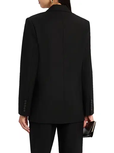 A.L.C. Women's Calla Oversized Double-Breasted Blazer - Black - Size 14 | Thumbnail 4