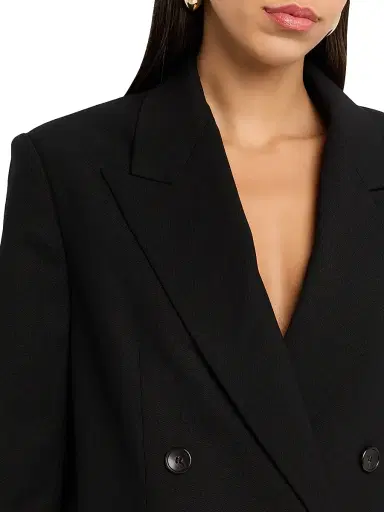 A.L.C. Women's Calla Oversized Double-Breasted Blazer - Black - Size 14 | Thumbnail 5