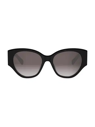 CELINE Women's Maxi Triomphe 55MM Butterfly Sunglasses - Shiny Black Gradient Roviex | Thumbnail 2