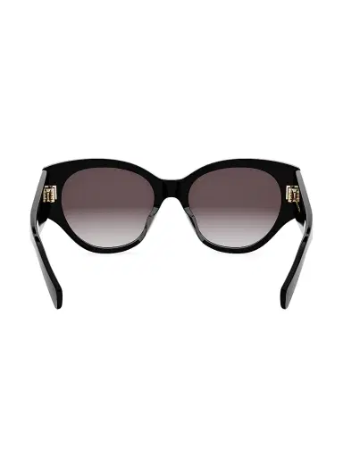 CELINE Women's Maxi Triomphe 55MM Butterfly Sunglasses - Shiny Black Gradient Roviex | Thumbnail 5
