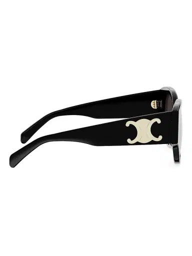 CELINE Women's Maxi Triomphe 55MM Butterfly Sunglasses - Shiny Black Gradient Roviex | Thumbnail 7