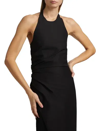 A.L.C. Women's Sylvie Halterneck Midi-Dress - Black - Size 14 | Thumbnail 6 A.L.C. Women's Sylvie Halterneck Midi-Dress - Black - Size 14 | Thumbnail 6