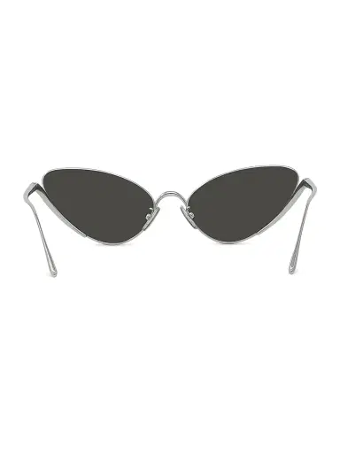 Loewe Women's Signature 59MM Cat-Eye Sunglasses - Shiny Palladium Smoke Mirror | Thumbnail 5