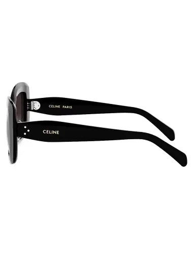 CELINE Women's Celine 3 Dots 52MM Geometric Sunglasses - Shiny Black Gradient Roviex | Thumbnail 3