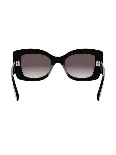 CELINE Women's Celine 3 Dots 52MM Geometric Sunglasses - Shiny Black Gradient Roviex | Thumbnail 5