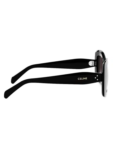 CELINE Women's Celine 3 Dots 52MM Geometric Sunglasses - Shiny Black Gradient Roviex | Thumbnail 7