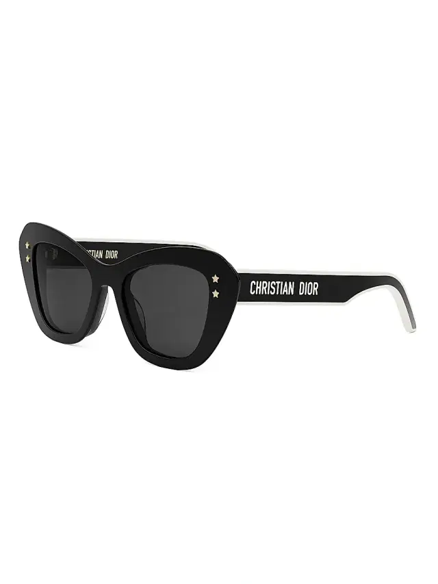 Dior Women's Pacific B3U Butterfly Sunglasses - Dark Grey Black
