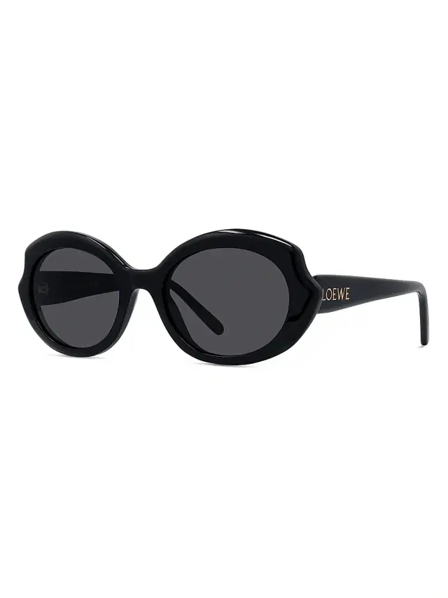 LOEWE Women's Slim 54MM Geometric Sunglasses - Grey Black