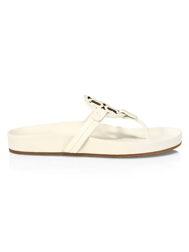 Tory Burch Women's Miller Cloud Leather Thong Sandals - New