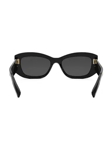 BVLGARI Women's Roma 54MM Geometric Sunglasses - Grey Black Tan | Thumbnail 5 BVLGARI Women's Roma 54MM Geometric Sunglasses - Grey Black Tan | Thumbnail 5