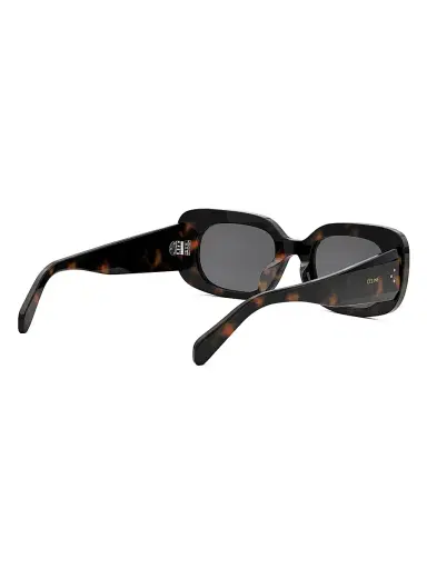 CELINE Women's Bold 3 Dots 51MM Rectangular Sunglasses - Dark Havana Grey | Thumbnail 6
