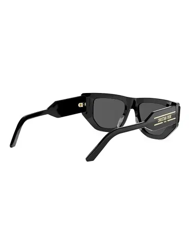 Dior Women's Signature S15I 64MM Cat-Eye Sunglasses - Shiny Black And Smoke | Thumbnail 6