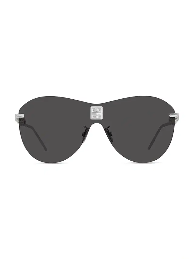 Women's Mirrored Shield Sunglasses - Shiny Black