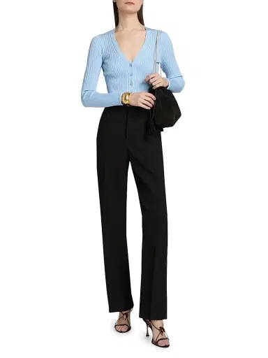 Simkhai Women's Ailany Rib-Knit Cardigan - Tidepool - Size XS | Thumbnail 2
