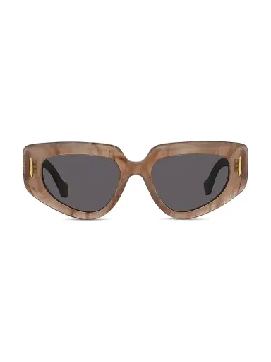 Loewe Women's Anagram 51MM Butterfly Sunglasses - Coloured Horn Smoke | Thumbnail 2