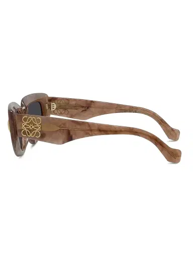 Loewe Women's Anagram 51MM Butterfly Sunglasses - Coloured Horn Smoke | Thumbnail 3