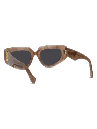 Loewe Women's Anagram 51MM Butterfly Sunglasses - Coloured Horn Smoke | Thumbnail 4