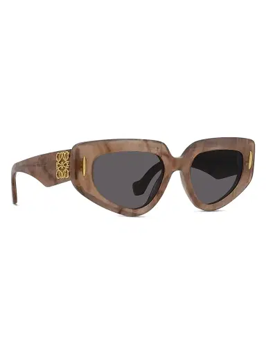 Loewe Women's Anagram 51MM Butterfly Sunglasses - Coloured Horn Smoke | Thumbnail 8