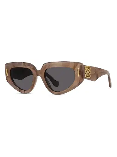 Loewe Women's Anagram 51MM Butterfly Sunglasses - Coloured Horn Smoke | Thumbnail 1