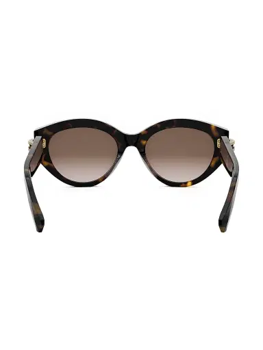 BVLGARI Women's B. Zero1 53MM Oval Sunglasses - Dark Havana Brown | Thumbnail 5