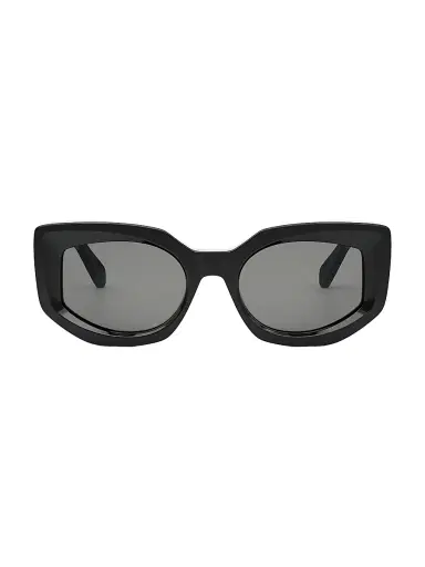 CELINE Women's Bold Three Dots 54MM Butterfly Sunglasses - Shiny Black Smoke | Thumbnail 2