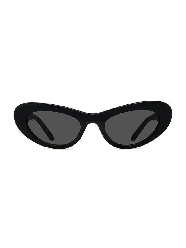 LOEWE Women's Slim 52MM Oval Sunglasses - Dark Grey Black