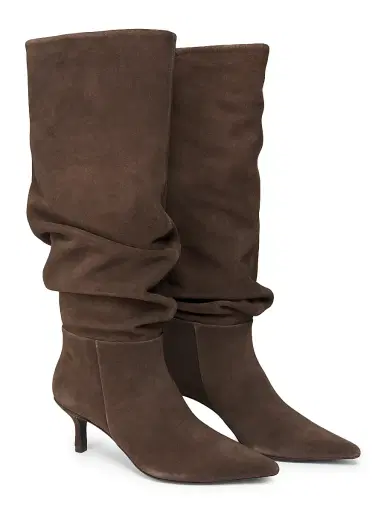 Simkhai Women's Jordi 6MM Suede Slouch Boots - Cacao | Thumbnail 2