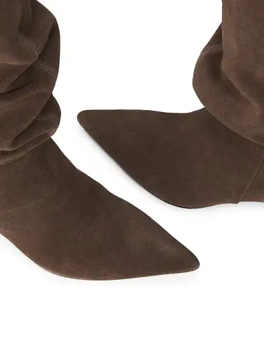 Simkhai Women's Jordi 6MM Suede Slouch Boots - Cacao | Thumbnail 4