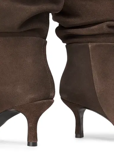 Simkhai Women's Jordi 6MM Suede Slouch Boots - Cacao | Thumbnail 6