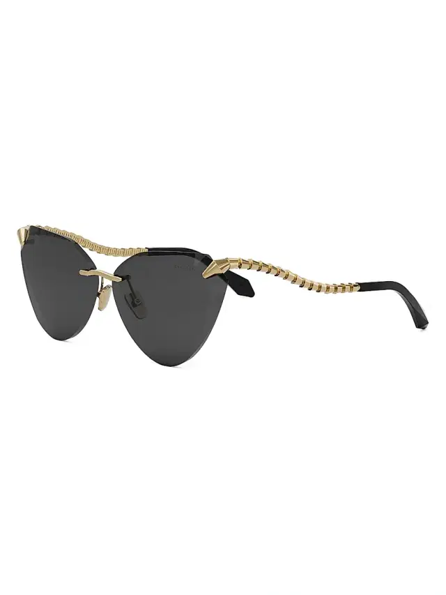 BVLGARI Women's Serpenti 65MM Cat-Eye Sunglasses - Gold Dark Grey