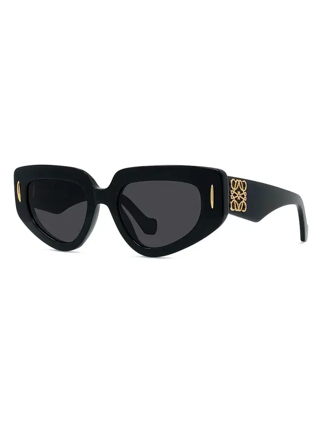 LOEWE Women's Anagram 51MM Butterfly Sunglasses - Black