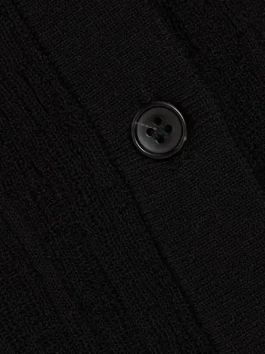 A.L.C. Women's Fisher Cotton-Blend Button-Front Cardigan - Black | Thumbnail 7
