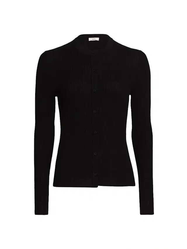 Women's Fisher Cotton-Blend Button-Front Cardigan - Black