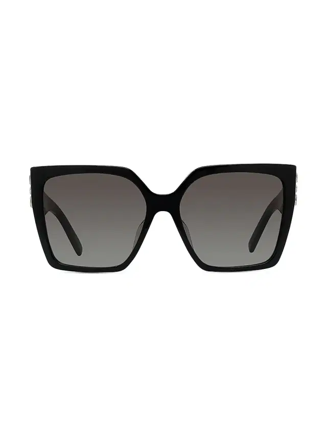 Givenchy Women's 4G 57MM Square Sunglasses - Black